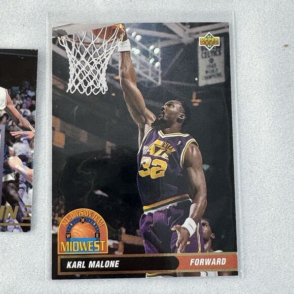 Karl Malone 12 Card Lot NM With 2004 Upper Deck Authentic SP 1993 Fanimation - Picture 6 of 13